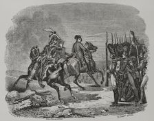 Napoleon I at the Battle of Jena, (14 October 1806), 1856. Creator: Williams