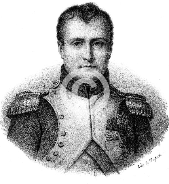 Napoleon I Bonaparte (1769-1821), Emperor of France from 1804, c1830. Artist: Delpech