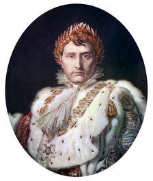 Napoleon I in his coronation robe c1804, (c1920)