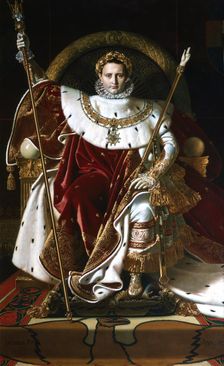 Napoleon I on the Imperial Throne 1806. Artist: Jean-Auguste-Dominique Ingres