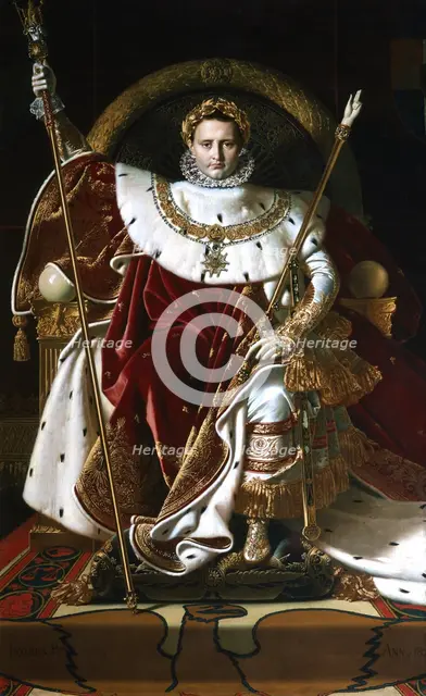 'Napoleon I on the Imperial Throne', 1806. Artist: Jean-Auguste-Dominique Ingres