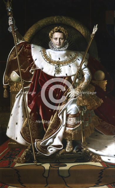 'Napoleon I on the Imperial Throne', 1806. Artist: Jean-Auguste-Dominique Ingres