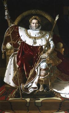 Napoleon I on the Imperial Throne 1806. Artist: Jean-Auguste-Dominique Ingres