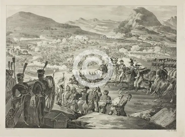 Napoleon in Battle, from The Political and Military Life of Napoleon, 1822–26. Creator: A. Champion.
