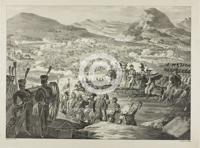 Napoleon in Battle, from The Political and Military Life of Napoleon, 1822–26. Creator: A. Champion.