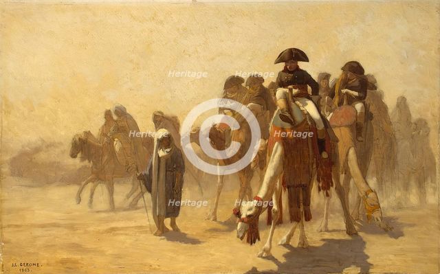 Napoleon in Egypt, 1863. Creator: Jean-Leon Gerome.