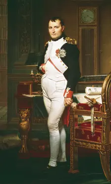 Napoleon in his Study 1812. Artist: Jacques-Louis David