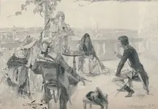 Napoleon in Society at Valence. 1785 (1896). Artist: M Haider