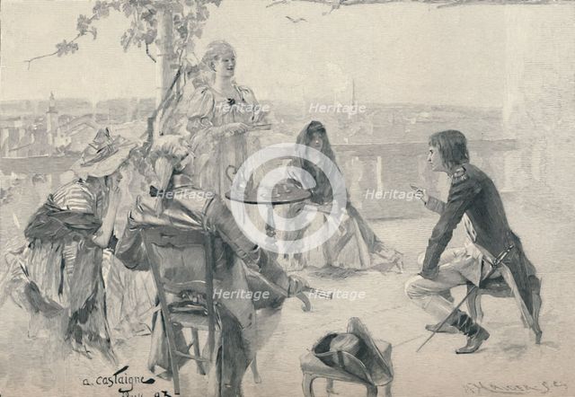 'Napoleon in Society at Valence. 1785', (1896). Artist: M Haider.