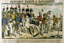 Napoleon injured at Ratisbon April 1809, (c1835). Artist: Francois Georgin