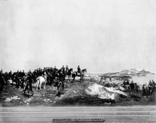 Napoleon III at the Battle of Solferino 1859, (1893).Artist: John L Stoddard