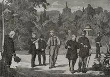 Napoleon III at Wilhelmshöhe Palace in the Prussian city of Kassel, his residence..., 1870. Creator: Tomás Carlos Capuz