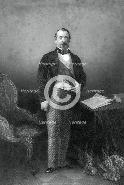 Napoleon III, Emperor of France, 19th century.Artist: DJ Pound