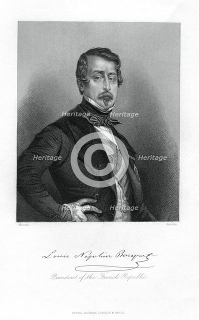 Napoleon III, Emperor of France, 19th century.Artist: Jenkins