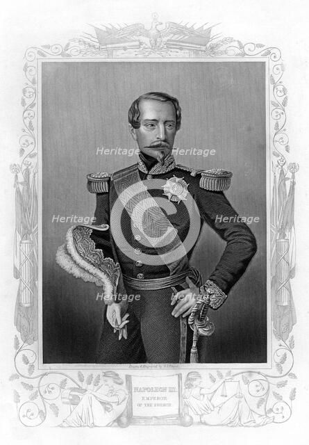 Napoleon III, Emperor of France, 19th century.Artist: DJ Pound