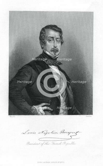 Napoleon III, Emperor of France, 19th century.Artist: Jenkins