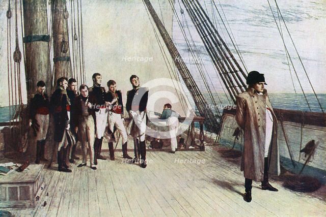 'Napoleon on Board the Bellerophon', 1815, (1880). Creator: William Quiller Orchardson.