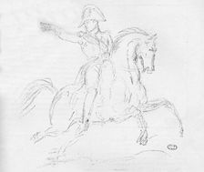 Napoleon on Horseback c18th century. Artist: Carle Vernet