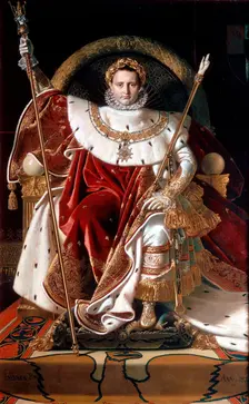 Napoleon on his Imperial Throne 1804. Artist: Napoleon Bonaparte I
