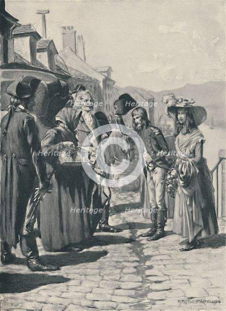 'Napoleon On His Way To Corsica With His Sister Elisa', 1894, (1896). Artist: Unknown.