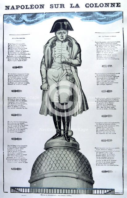 'Napoleon on the Column', 19th century. Artist: Unknown