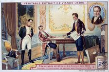 Napoleon Negotiating a loan with Gabriel Julien Ouvrard, 1815 19th century
