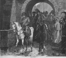 Napoleon Rode Away With A Small Suite Through St. Peter's Gate, 1902. Artist: William Barnes Wollen
