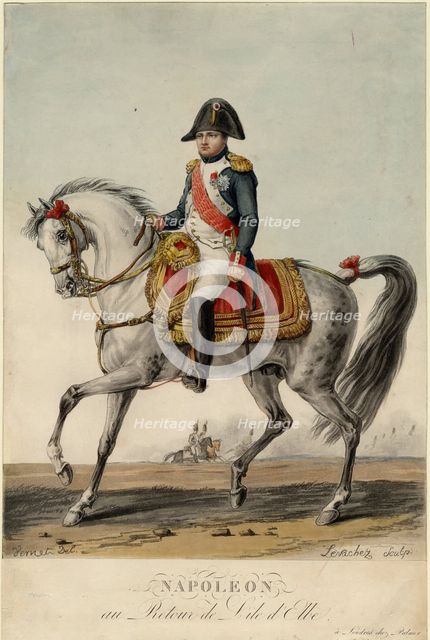 Napoleon Returning from the Island of Elba, 1815. Artist: Levachez, Charles Francois Gabriel (active 1760-1820)