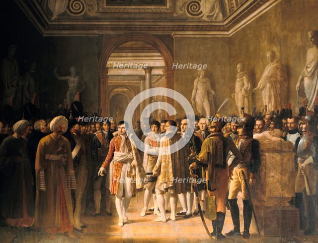 'Napoleon receiving at the Louvre the deputies of the army.., 8 December 1804', 1808. Artist: Gioacchino Giuseppe Serangeli