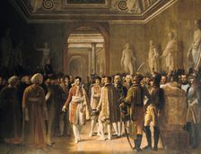 Napoleon receiving at the Louvre the deputies of the army.., 8 December 1804 1808. Artist: Gioacchino Giuseppe Serangeli
