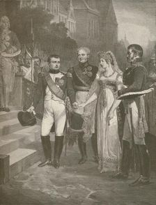 Napoleon Receiving The Queen of Prussia at Tilsit 1807, (1896). Artist: Peter Aitken