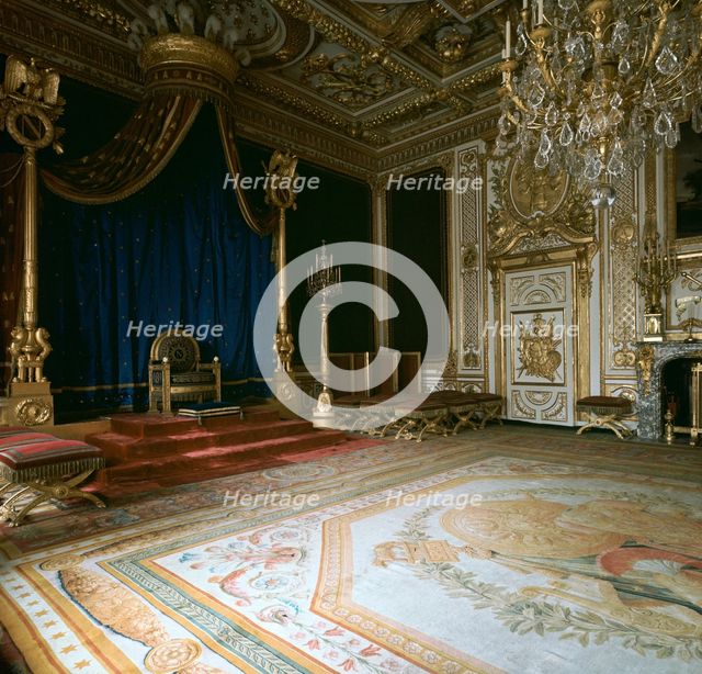 Napoleon's Throne-Room, 19th century. Artist: Unknown