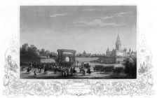 Napoleon's Triumphal Entry into Milan, Italy, c1805.Artist: H Bibby