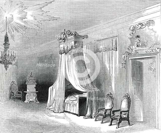 Napoleon's Bedchamber, in the Palace at Wurzburg, 1845. Creator: Unknown.