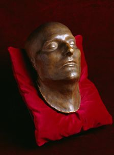 Napoleon's death mask on display in the Basement Gallery, Apsley House, London, c1980-c2017. Artist: Historic England Staff Photographer
