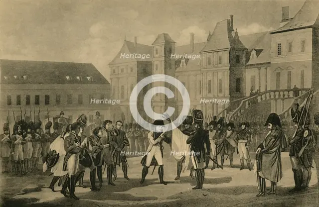 Napoleon's Departure from Fontainebleau, 20 April 1814, (1921). Creator: Unknown.