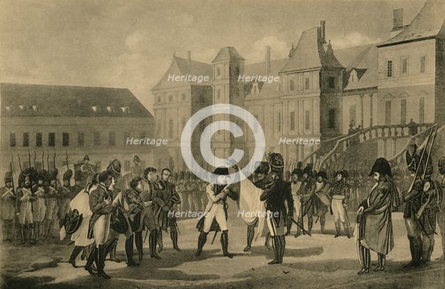 Napoleon's Departure from Fontainebleau, 20 April 1814, (1921). Creator: Unknown.