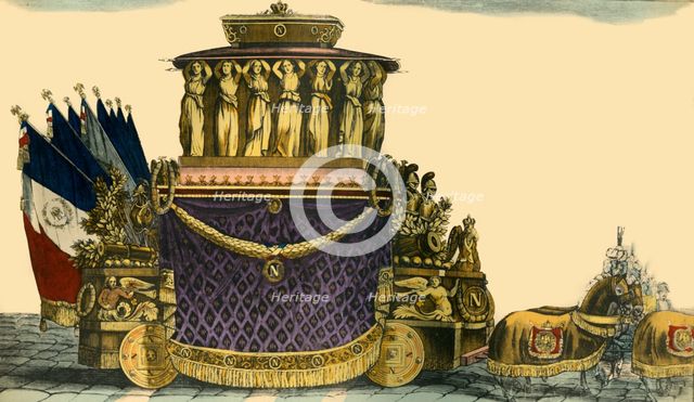 Napoleon's funeral carriage, 1840, (1921). Creator: Unknown.