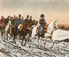Napoleon's retreat to the Berezina, 1812, (1936). Creator: Unknown