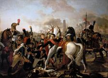 Napoleon wounded before Ratisbon, April 23, 1809. Artist: Gautherot, Claude (1769-1825)