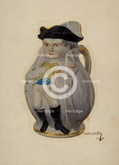Napoleon Toby Jug, c. 1937. Creator: Eugene Shellady.