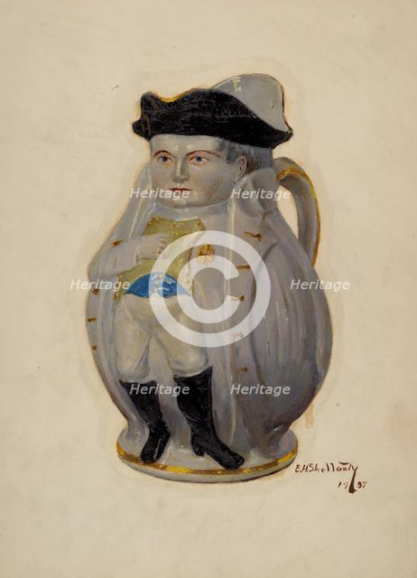 Napoleon Toby Jug, c. 1937. Creator: Eugene Shellady.
