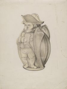 Napoleon Toby Mug, c. 1939. Creator: Grace Halpin