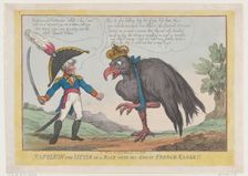 Napoleon The Little in a Rage with His Great French Eagle!!, September 20, 1808., September 20, 1808 Creator: Thomas Rowlandson