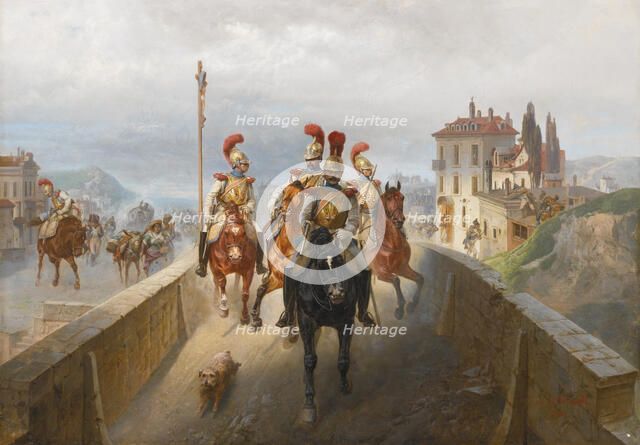 Napoleonic Troops. Artist: Willewalde, Gottfried (Bogdan Pavlovich) (1818-1903)