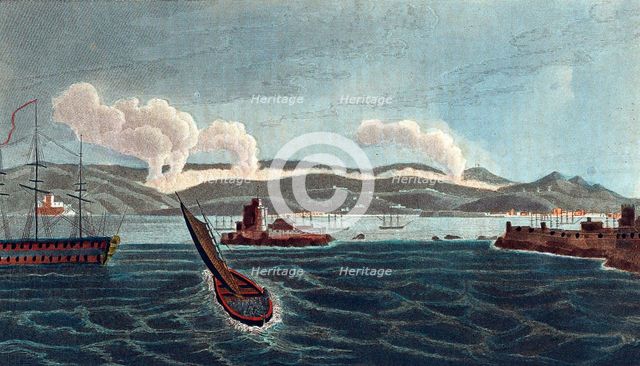 Napoleonic Wars: Battle of Corunna (La Coruna), Spain, 16 January 1809. Artist: Unknown