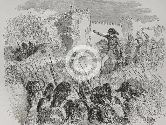 Napoleonic Wars: Siege of Acre (20 March to 21 May 1799), 1879.  Creator: Hippolyte Lavoignat.
