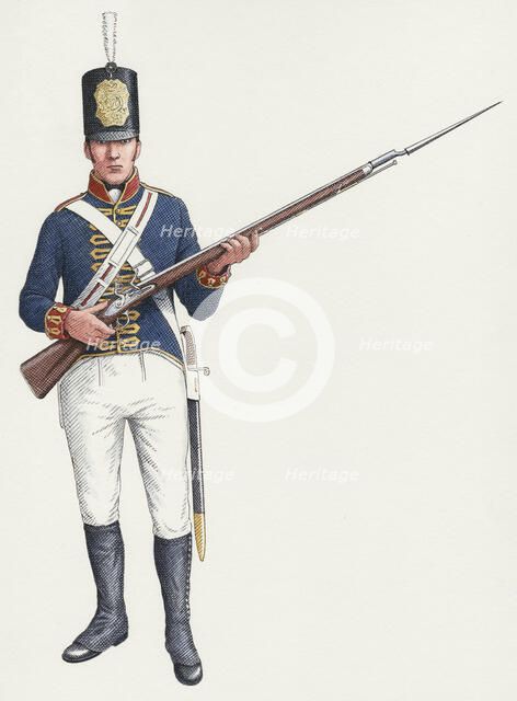Napoleonic ordinary gunner from a Royal Artillery Invalid regiment c.1803-15, (c2000-2015)