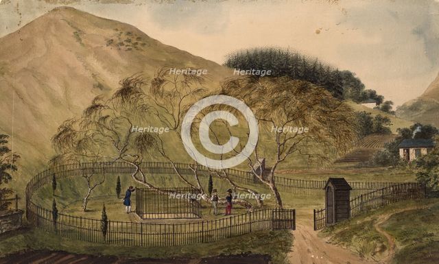 Napoleon's Burial Place on St. Helena, 1833. Artist: Anonymous  