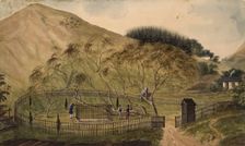 Napoleon's Burial Place on St. Helena, 1833. Artist: Anonymous